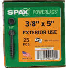 Spax PowerLags 3/8 In. x 5 In. Washer Head Exterior Structure Screw (25 Ct.) Image 6