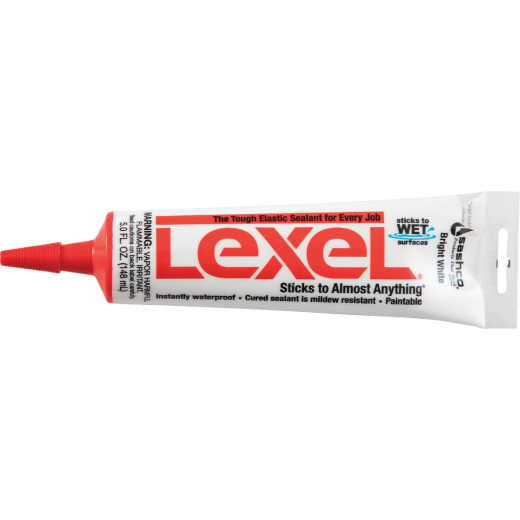 Sashco Lexel 5 Oz. Caulk Polymer Sealant, Bright White